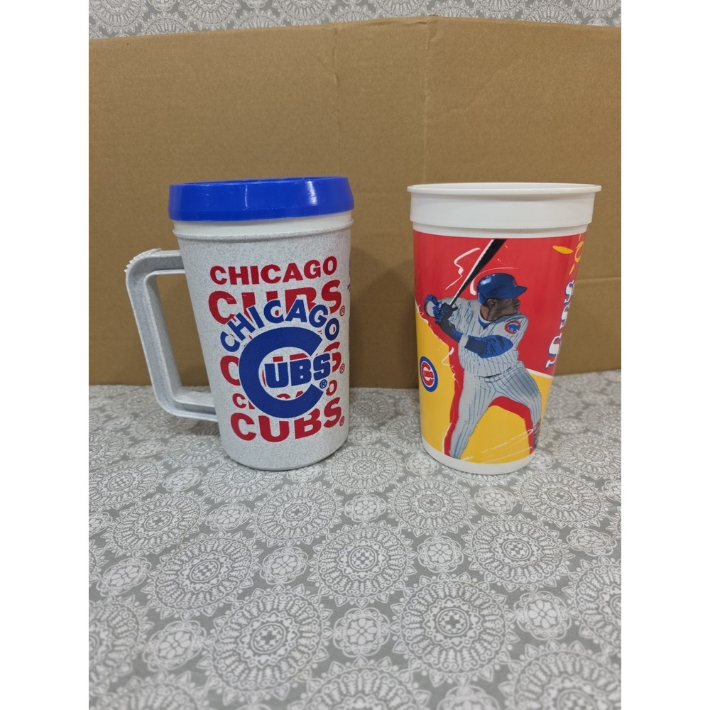 Vintage Chicago Cubs McDonald's Sammy Sosa Summer Sizzles Cup & Handle‎ Set 1999